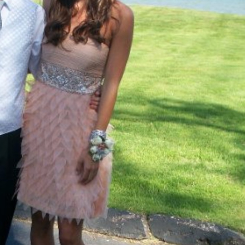 Sue Wong strapless dress, Sz 4